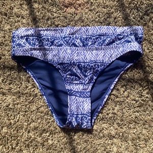 Blue bikini bottoms
